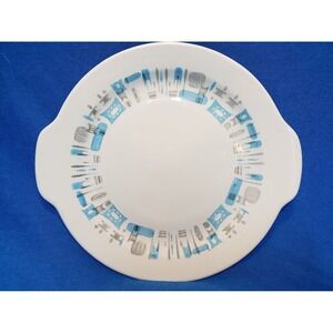 Blue Heaven Round Serving Platter w/Handles